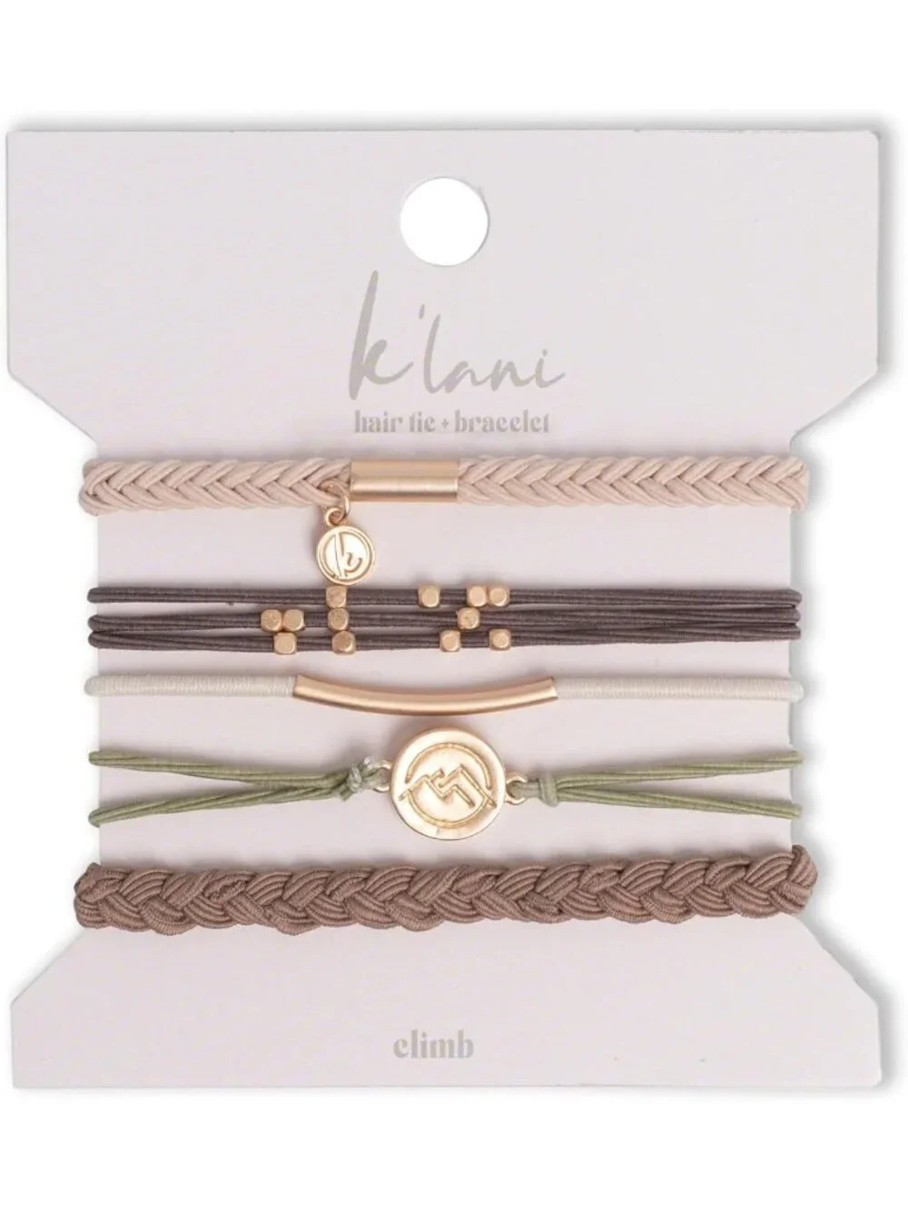 Elastic Hair Tie Bracelets - Stylish Ponytail Holders for Medium Hair